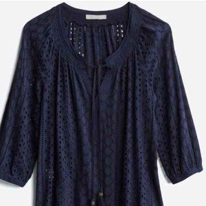 Stitch Fix - PALE SKY Wilcox Smock Detail Top  XL | Navy